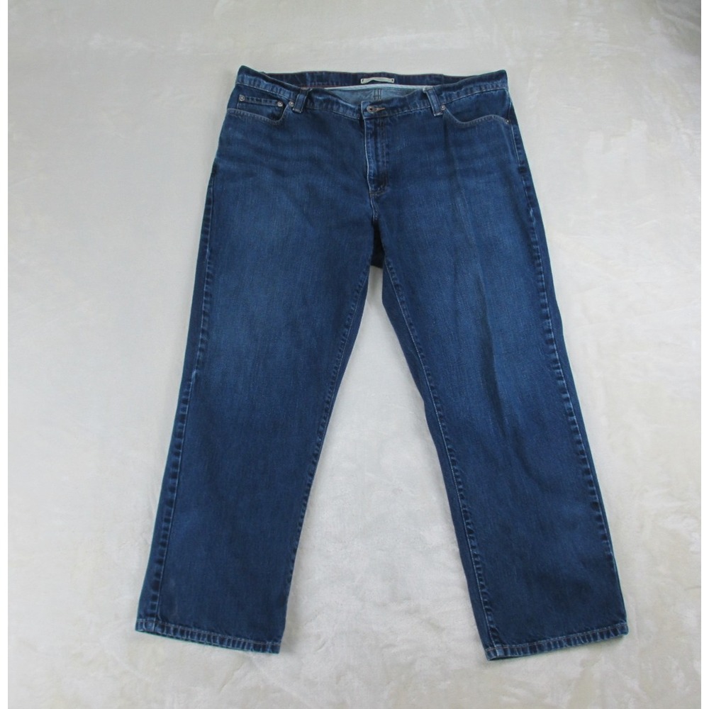 VINTAGE L.L. Bean Pants Mens 40‎ Blue Denim Jeans Classic Fit Straight 40X30*